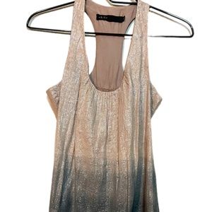 Akiko racer-back, shimmery, gradient shirt